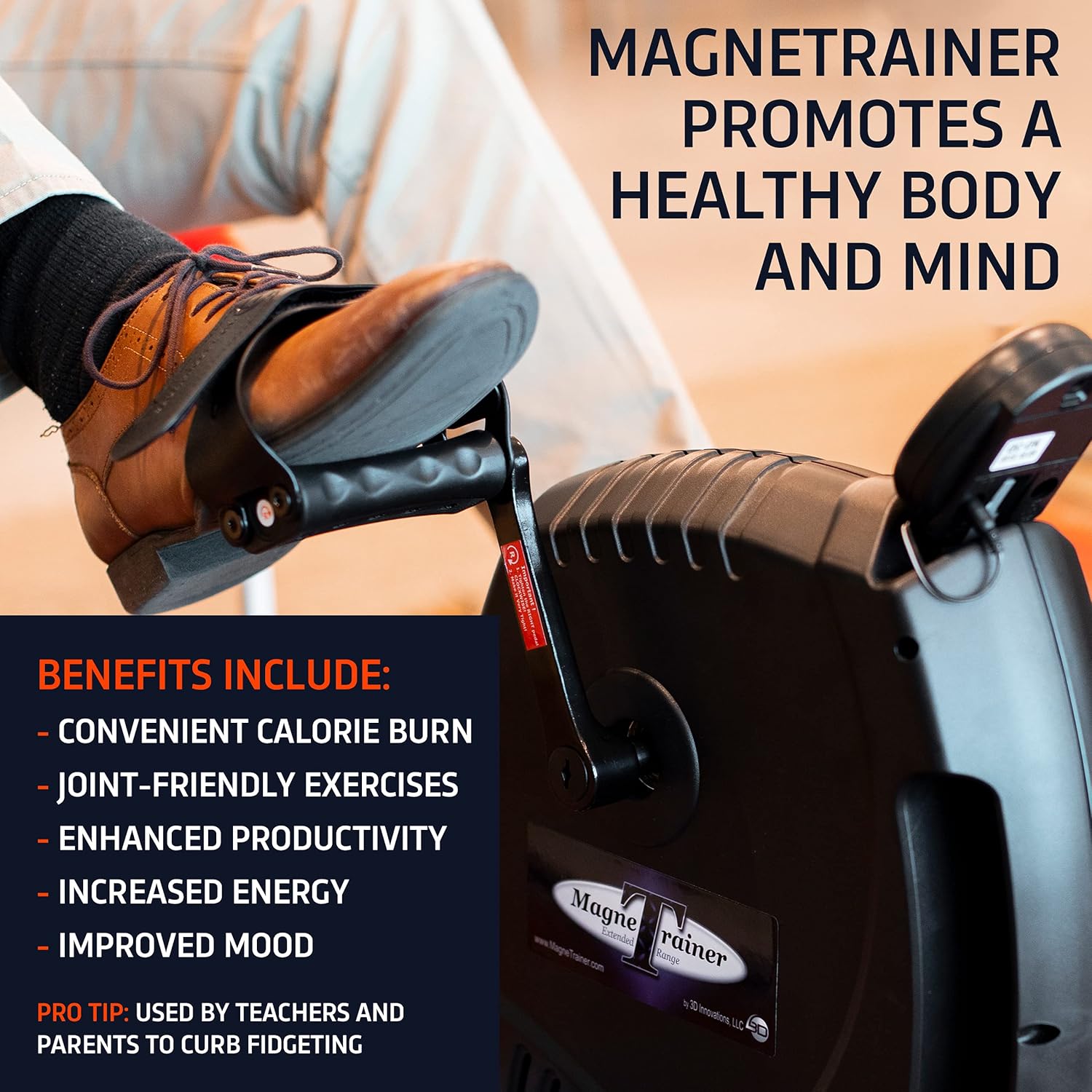 Mini Exercise Bike Arm and Leg Exerciser for Better Health