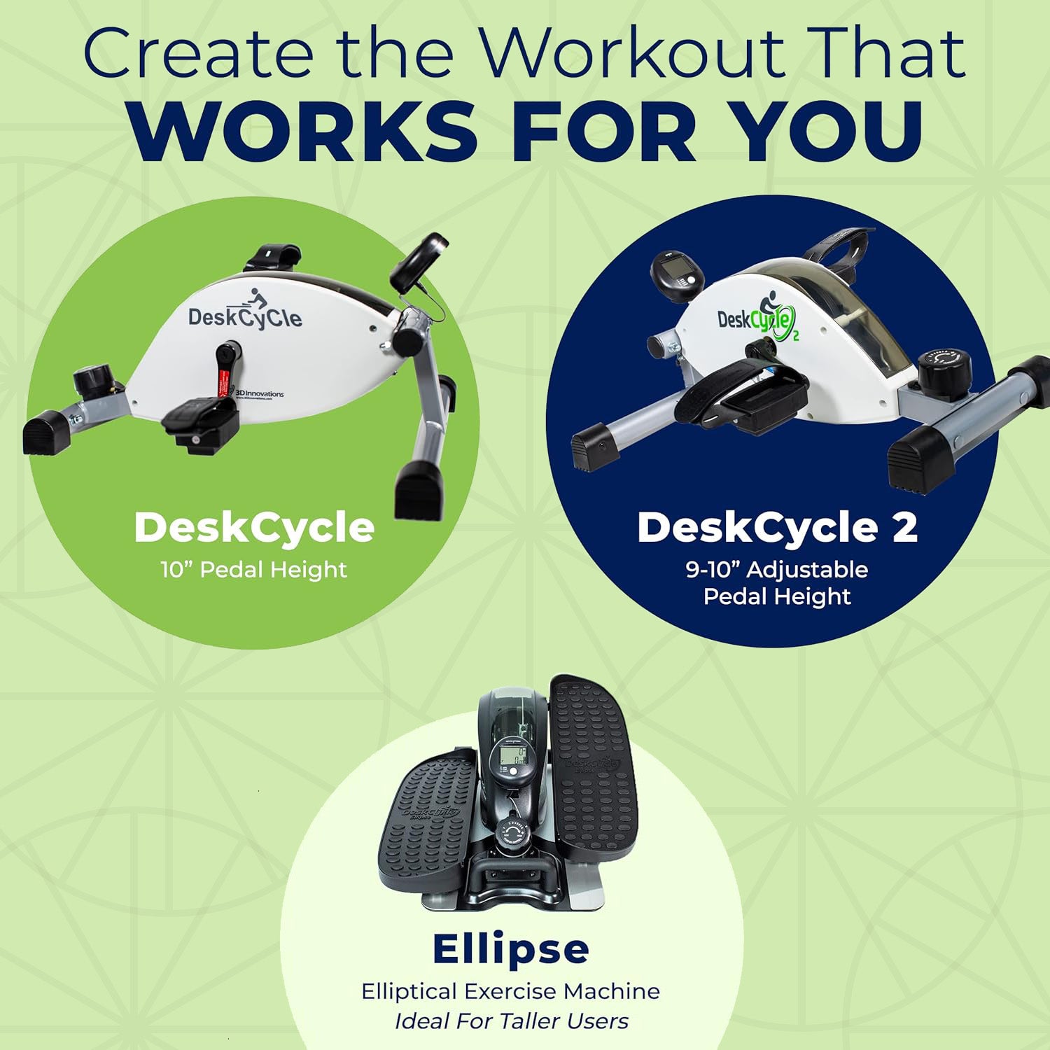 Under Desk Bike Pedal Exerciser