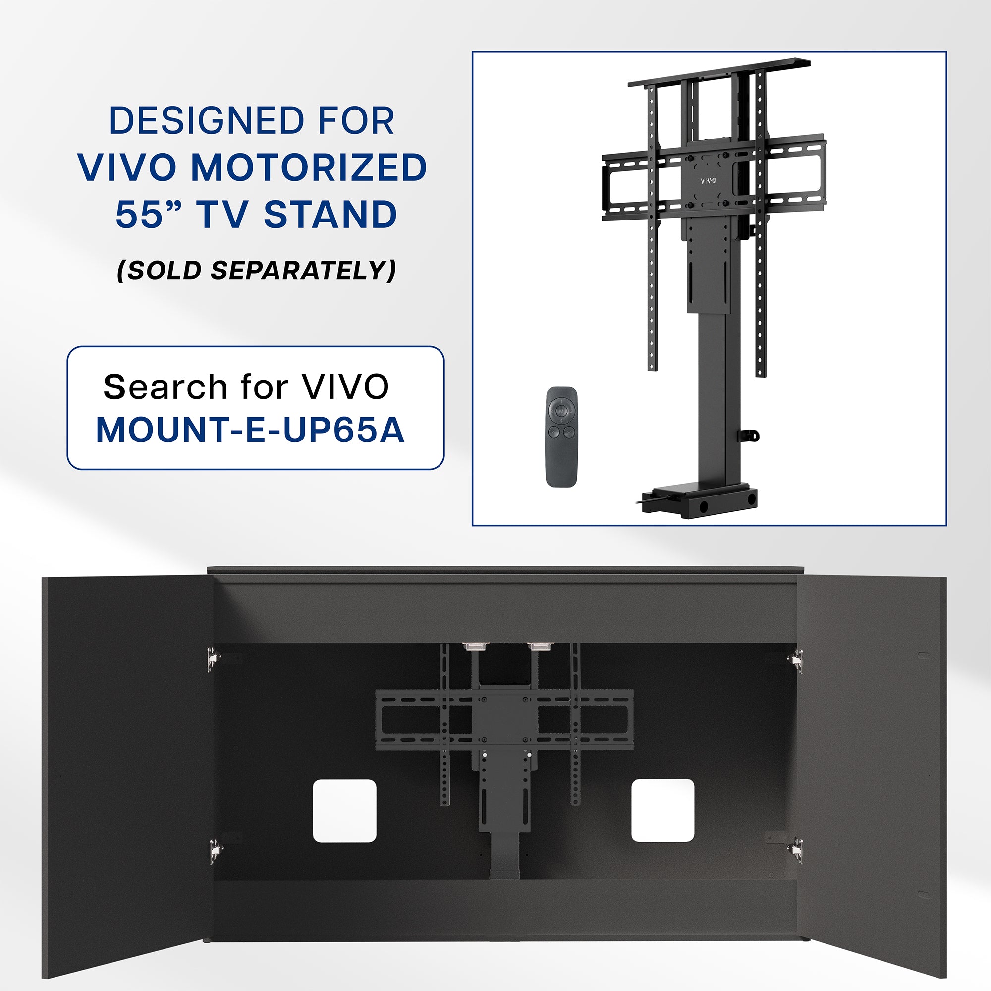 TV Lift Cabinet - 32" to 65" Screens (Designed for MOUNT-E-UP65A)