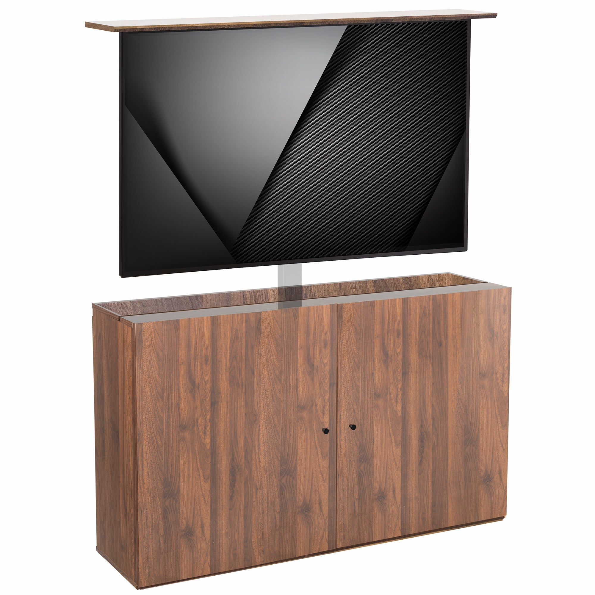 Walnut TV Lift Cabinet for 32" to 55" TVs