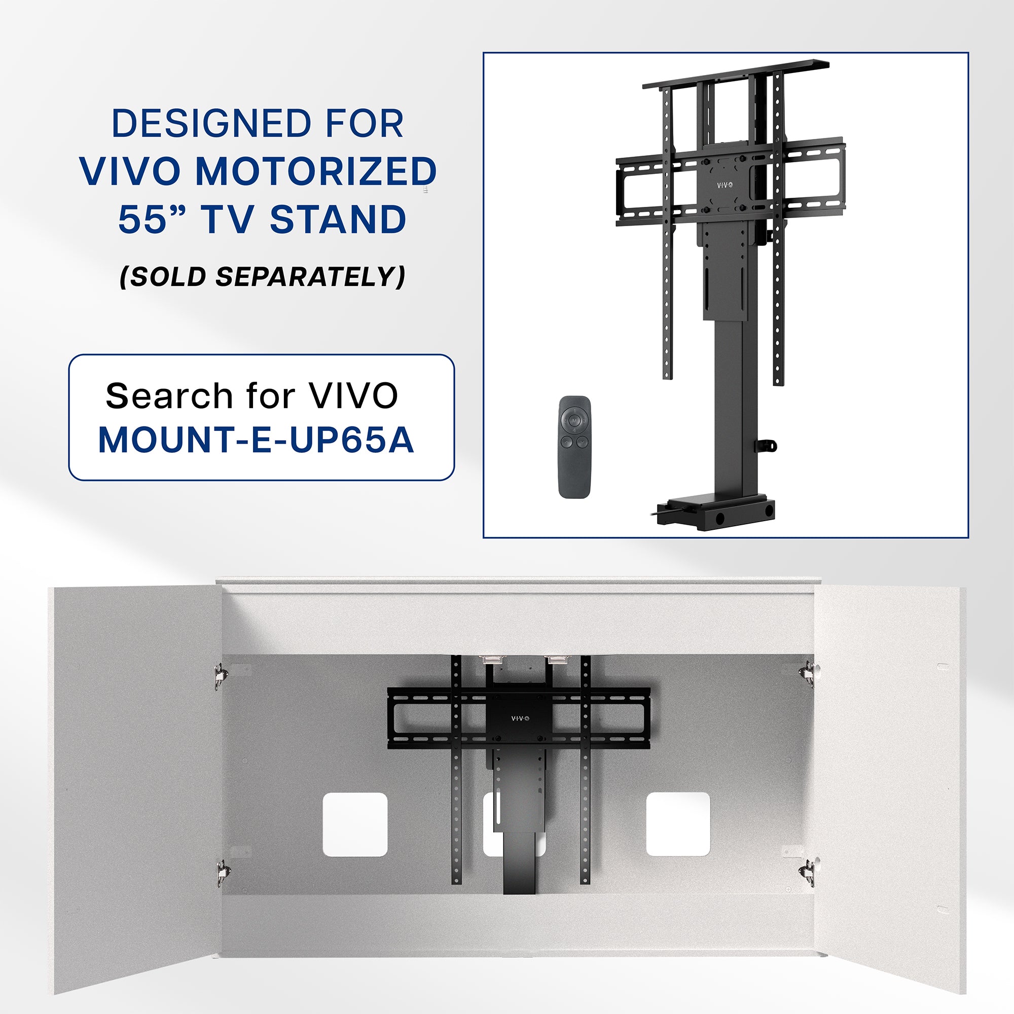 TV Lift Cabinet - 32" to 65" Screens (Designed for MOUNT-E-UP65A)