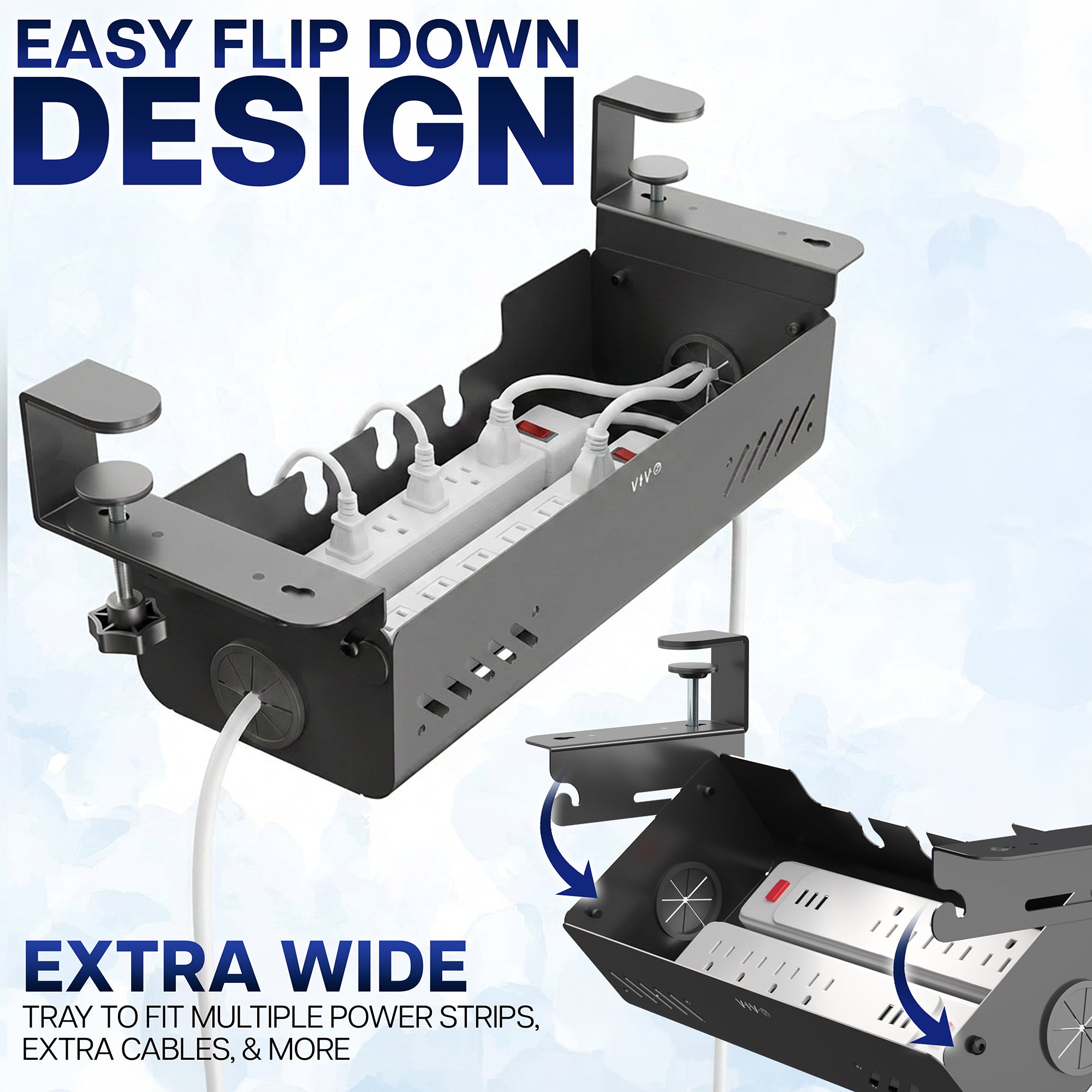 Flip Open Clamp-on Cable Management Box