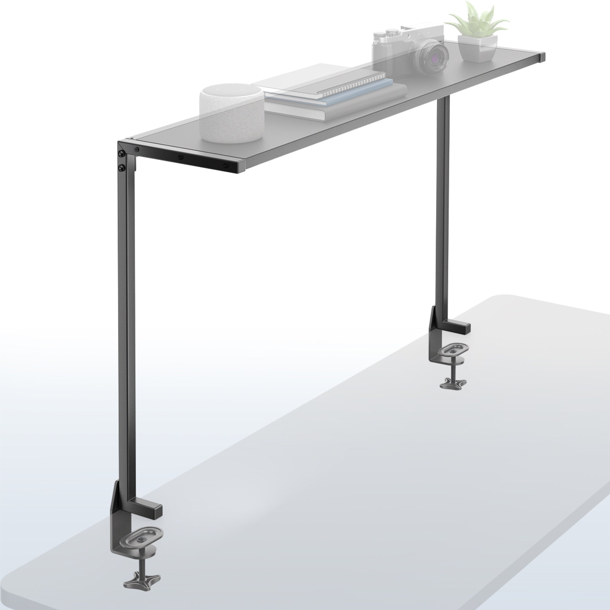 38” Clamp-on Overhead Shelf