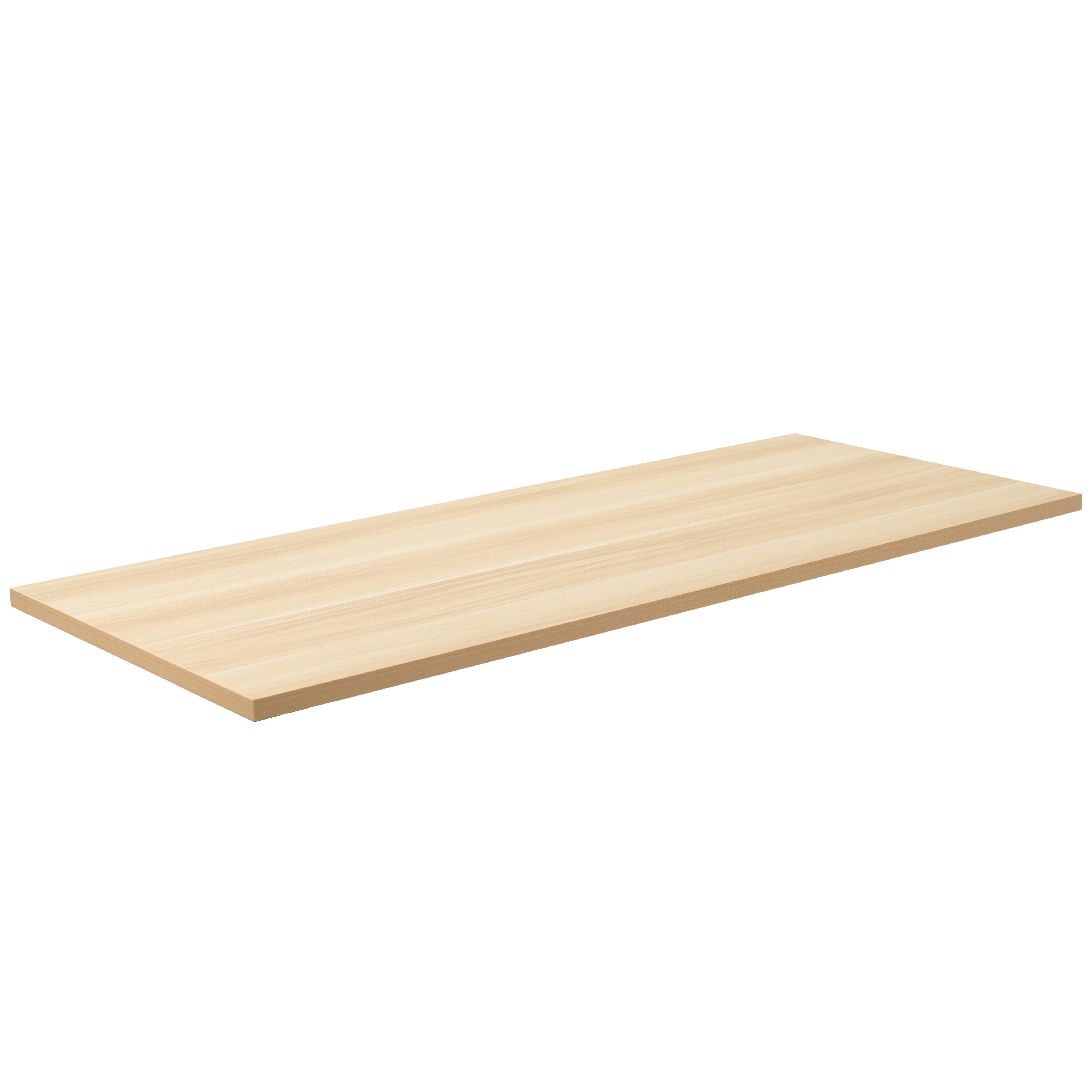 55 x 24 inch Universal Solid One-Piece Square Corner Table Top for Standard and Sit to Stand Height Adjustable Home and Office Desk Frames