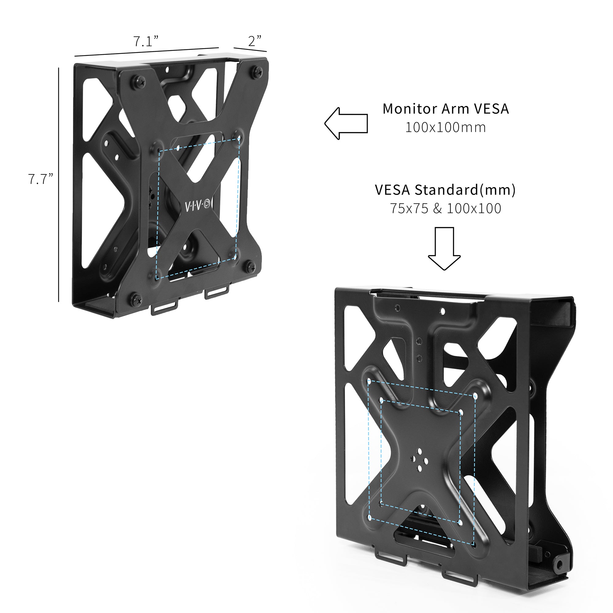 Dimensions and specifications of Mount Designed for Dell OptiPlex Micro