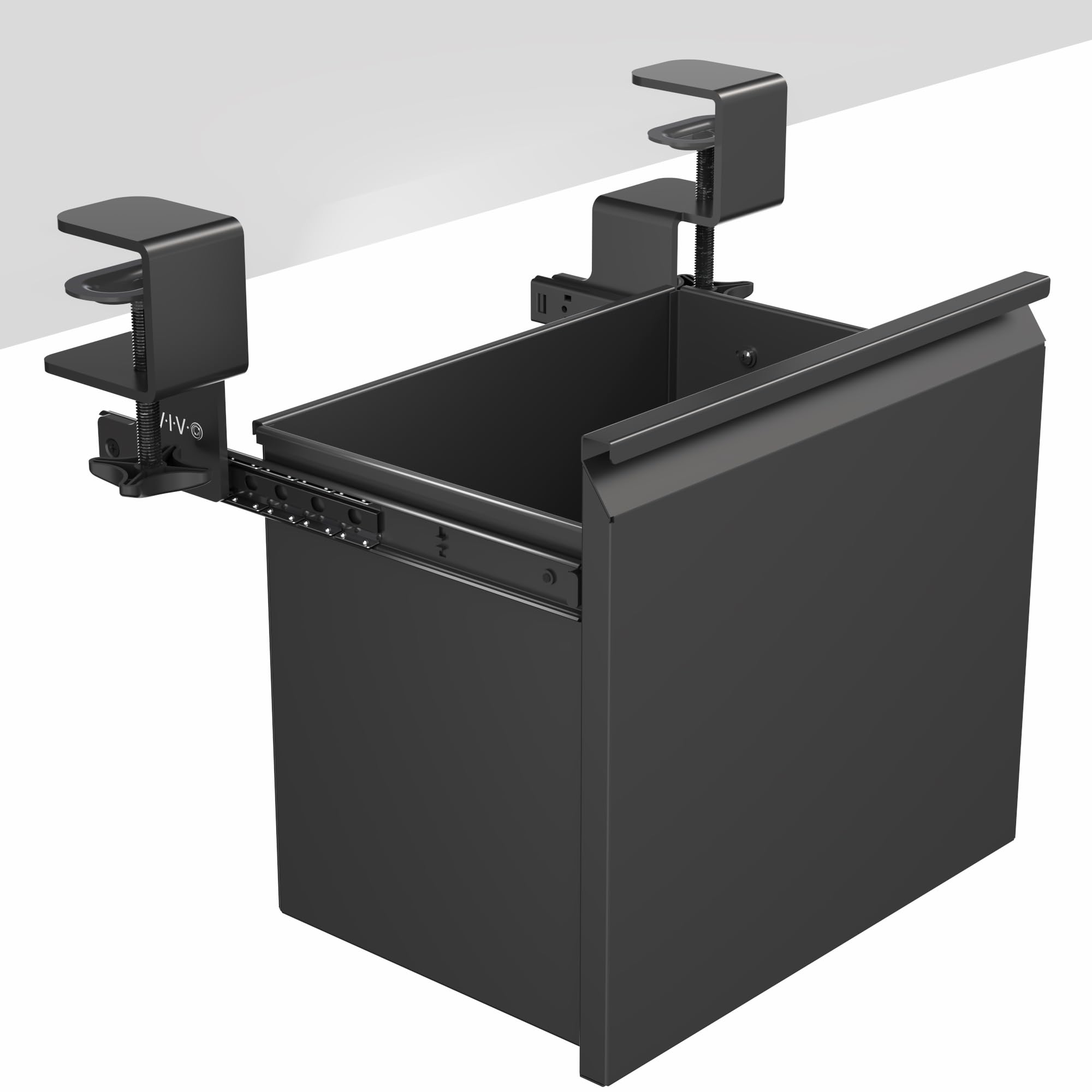Clamp-on Under Desk Filing Cabinet