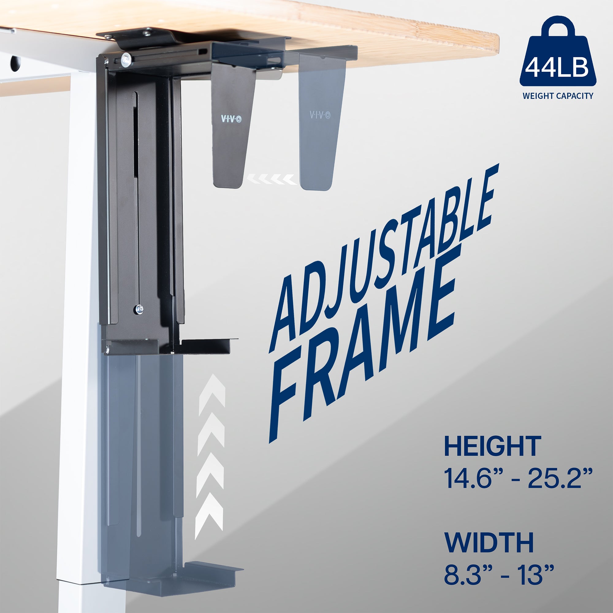 Under Desk and Wall Large PC Mount