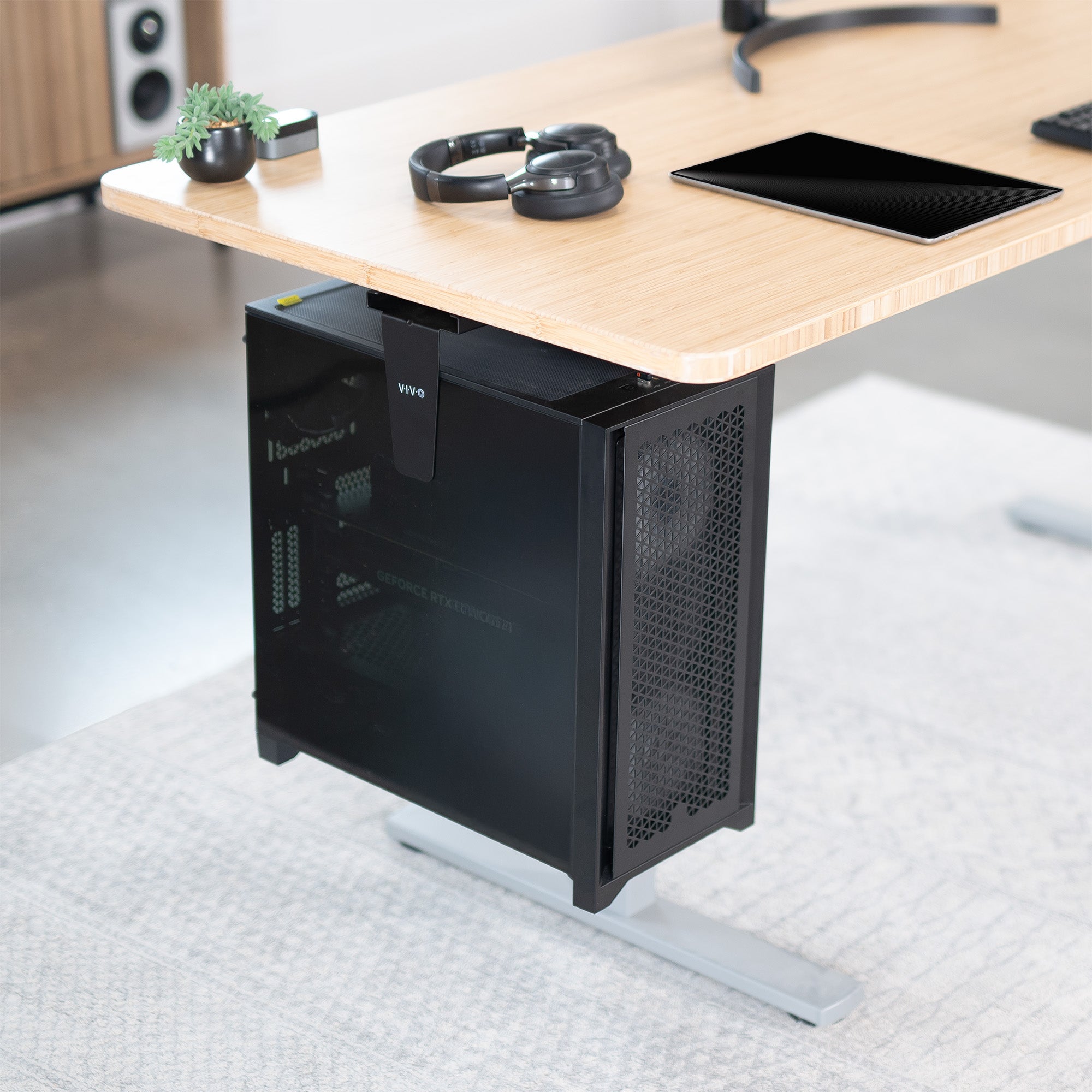 Under Desk and Wall Large PC Mount