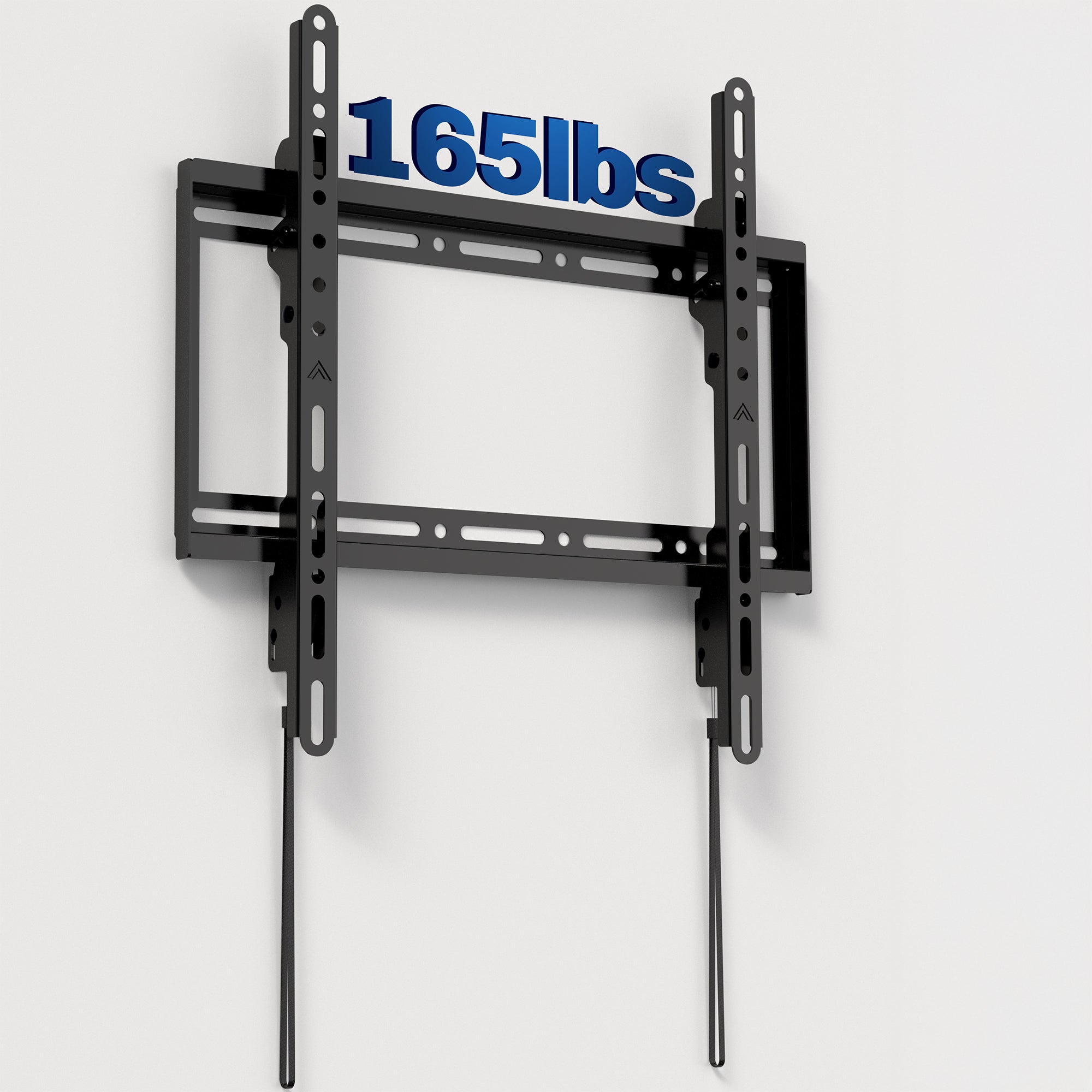 TV wall mount with a capacity label on a white background.