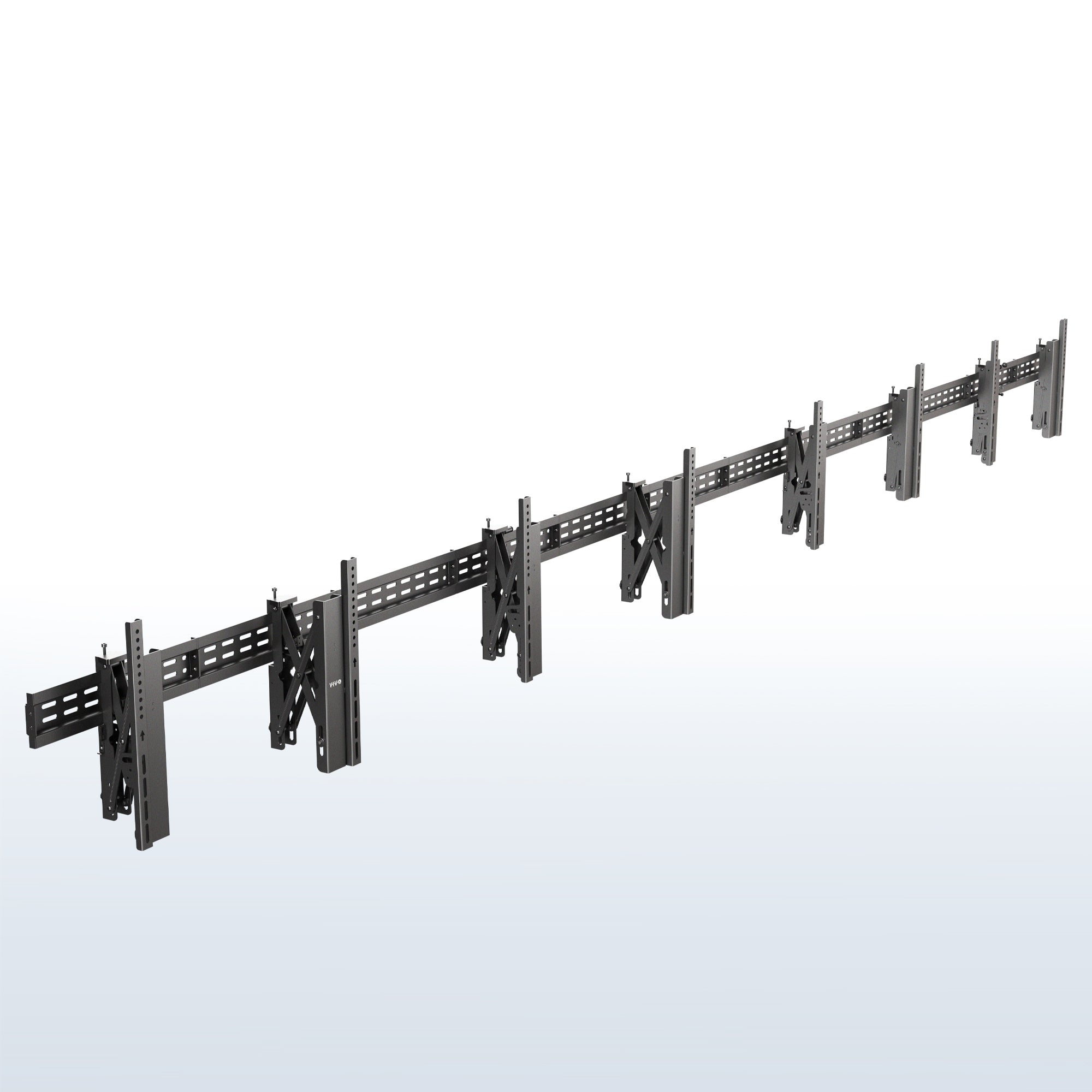 Pop-Out TV Tilting 1x4 Video Wall Mounts - 37” to 65” Screens