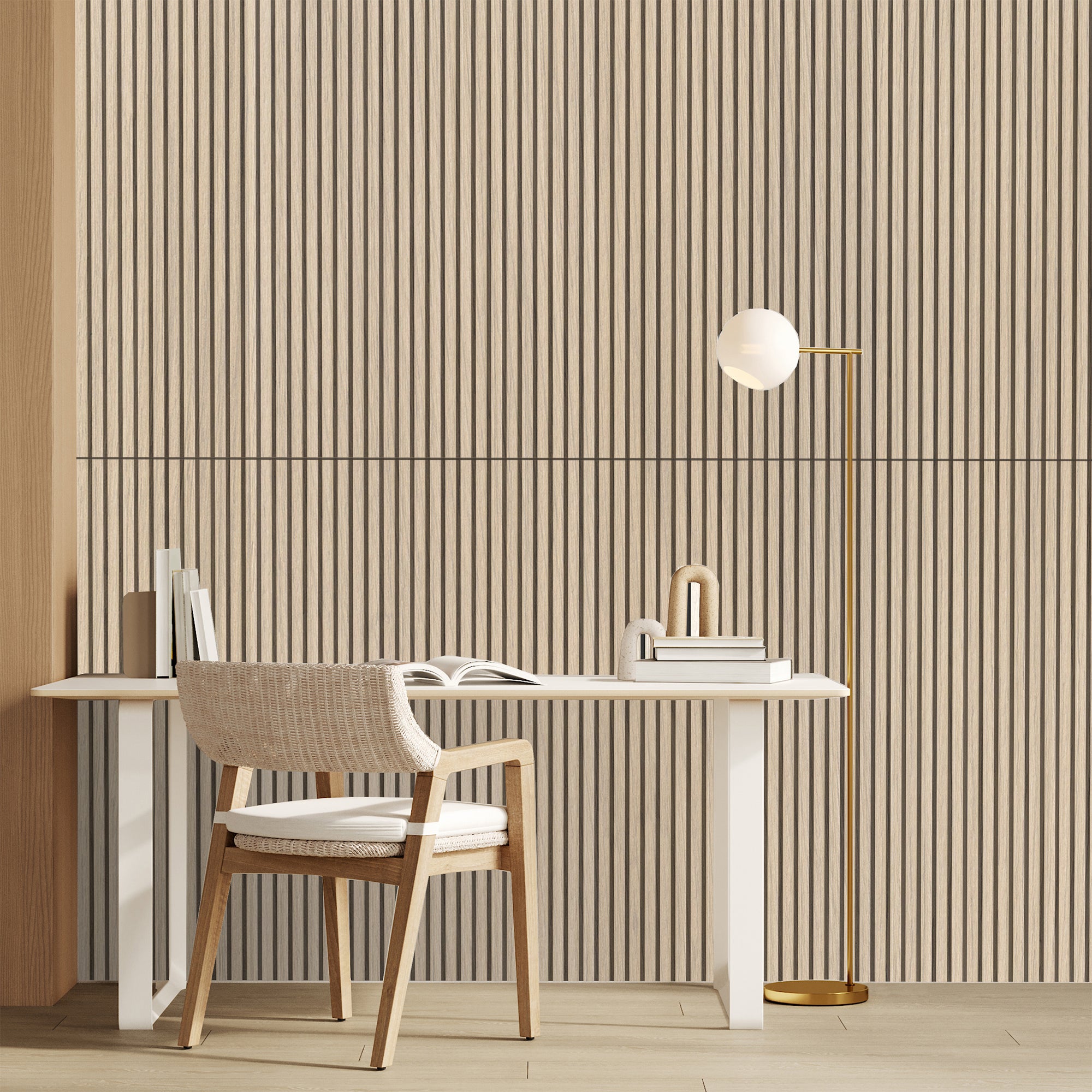 Wood Slat Acoustic Panels (x8)