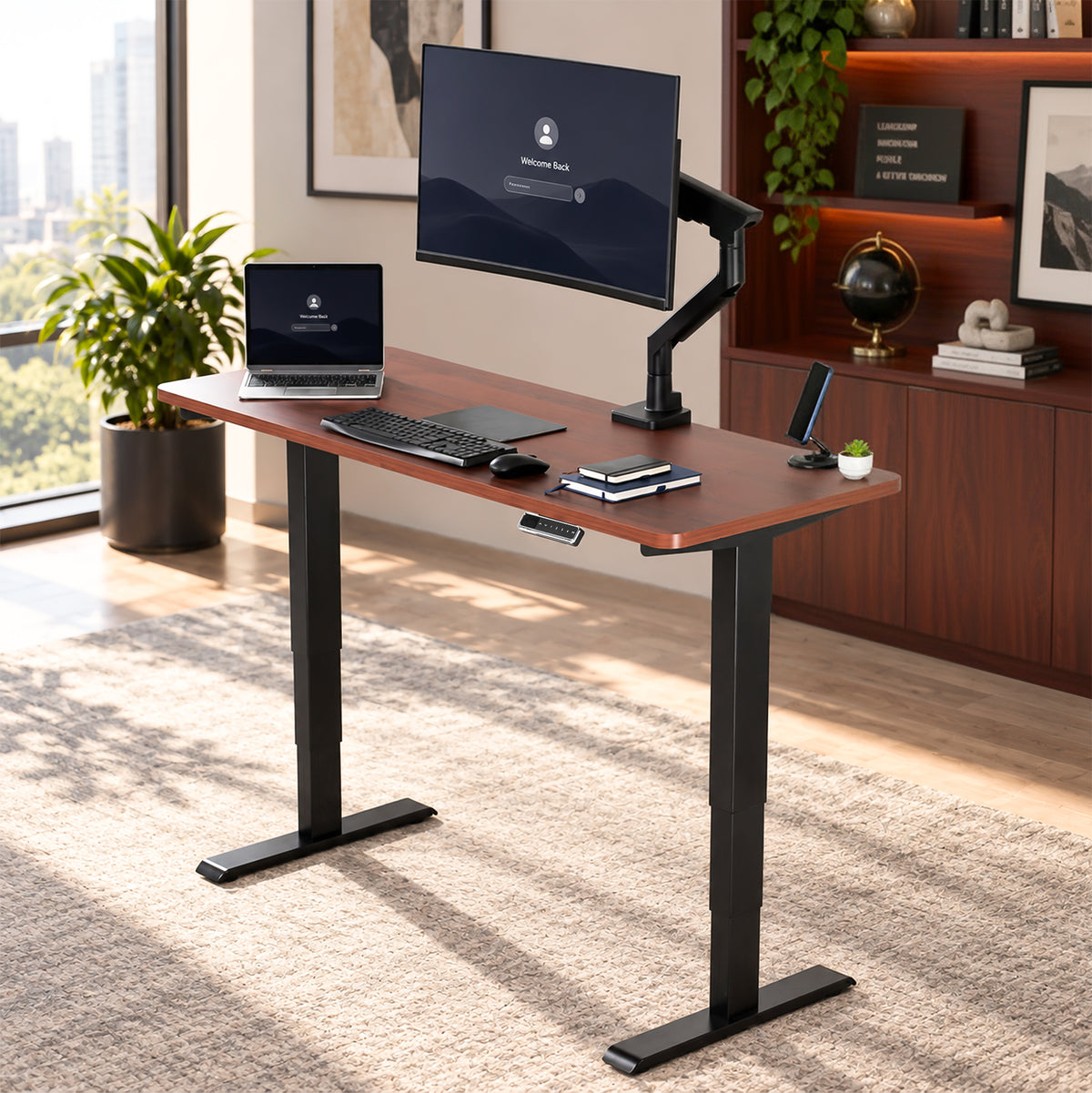 VIVO PRO 60" x 24" Dual Motor Electric Desk