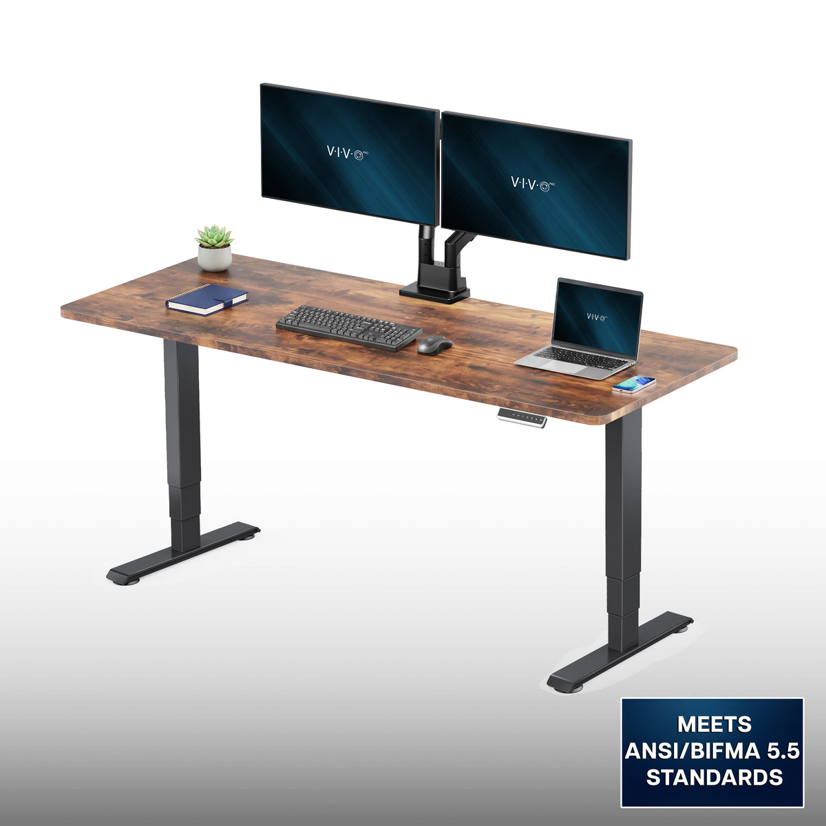 VIVO PRO 71" x 30" Dual Motor Electric Desk