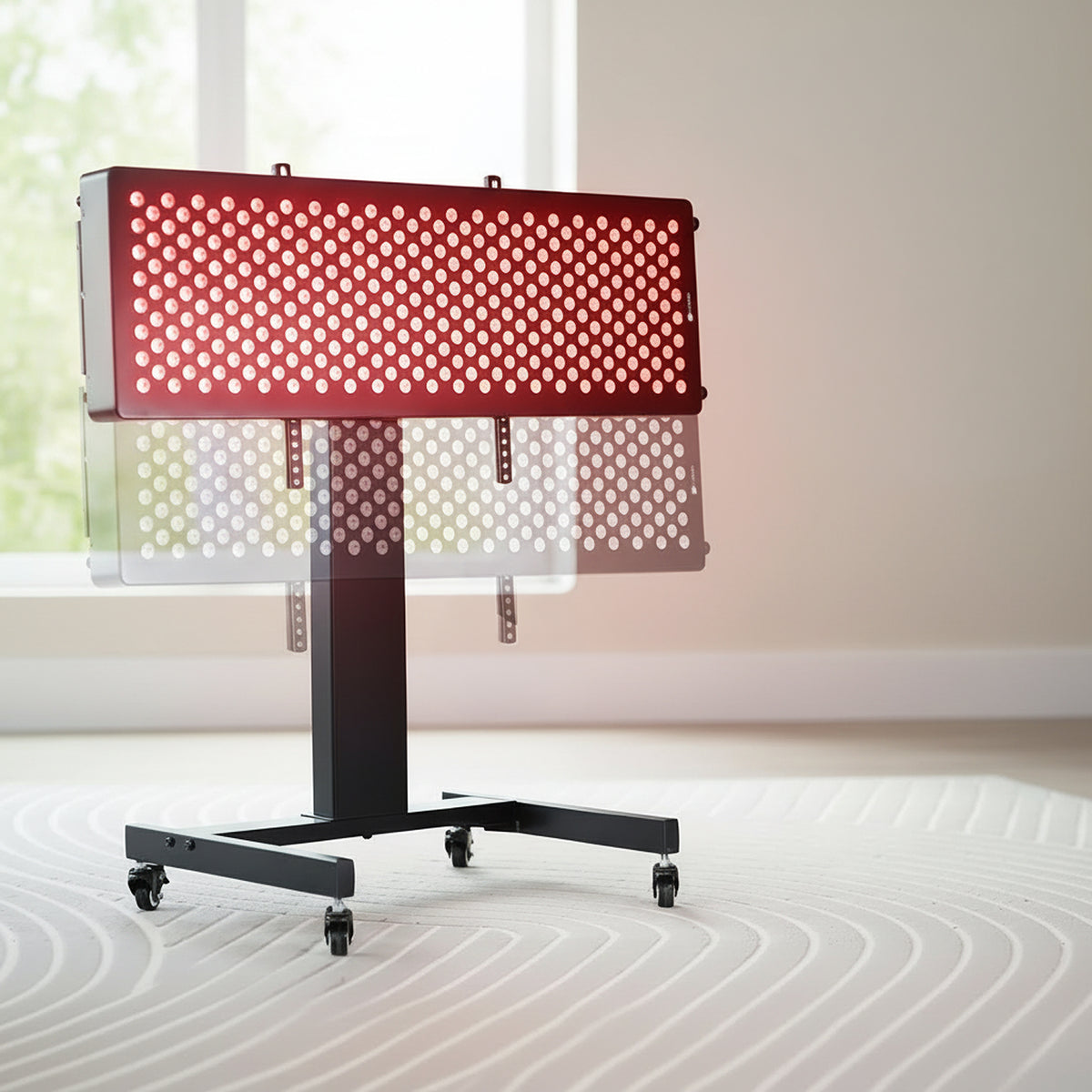 Low Height Cart Large Red Light Therapy Device