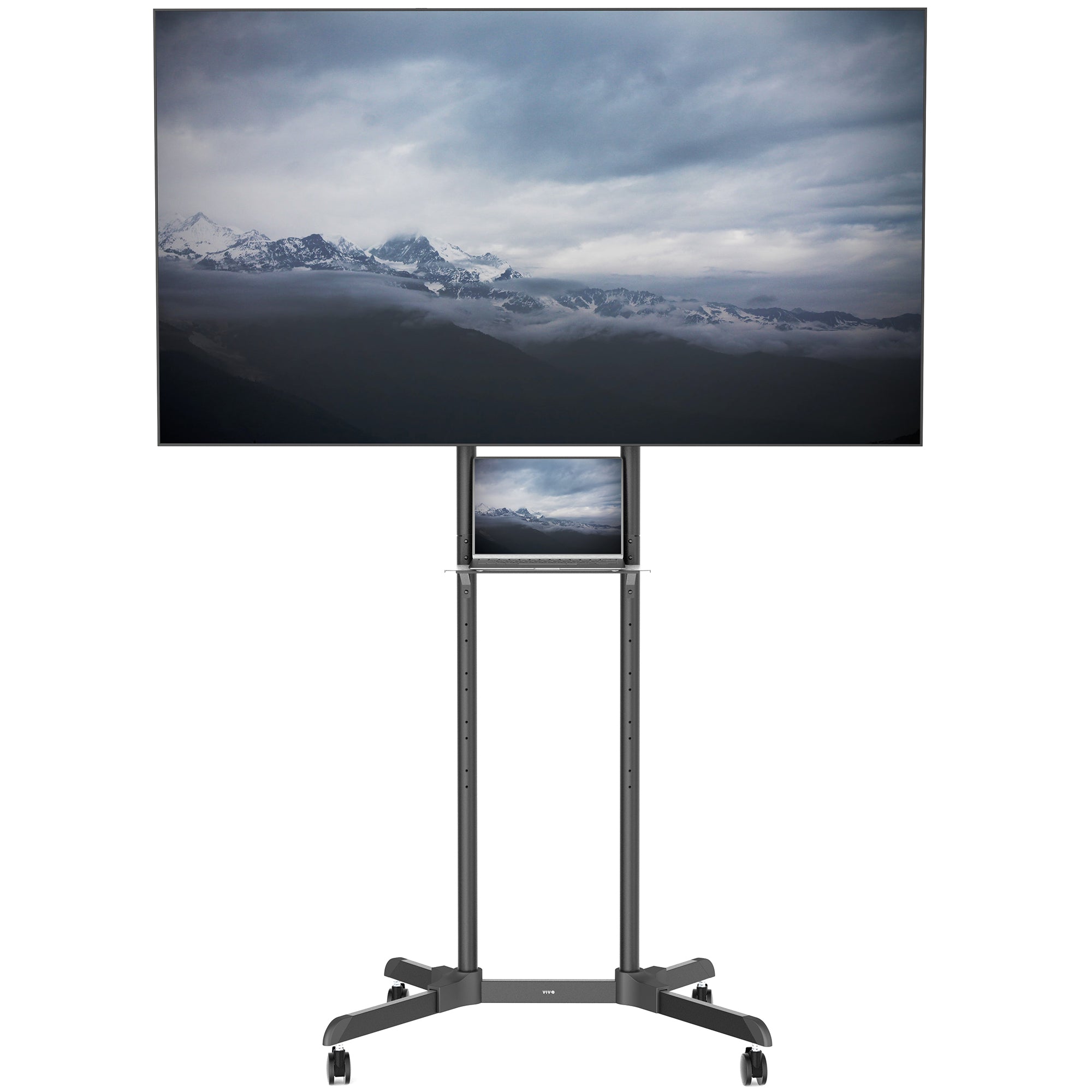 Tall Mobile Large TV Cart - 55” to 100” Screens