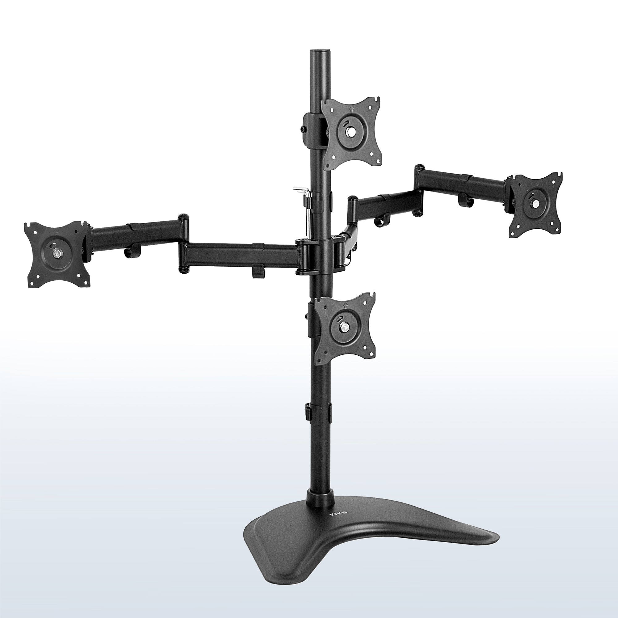 Quad Monitor Desk Stand - 13" to 27" Screens