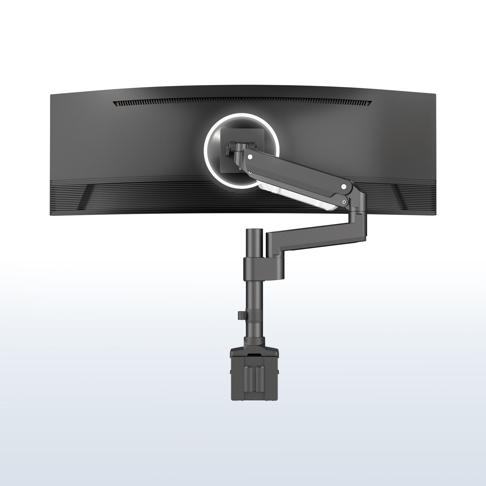 Pneumatic Arm Single Monitor Desk Mount
