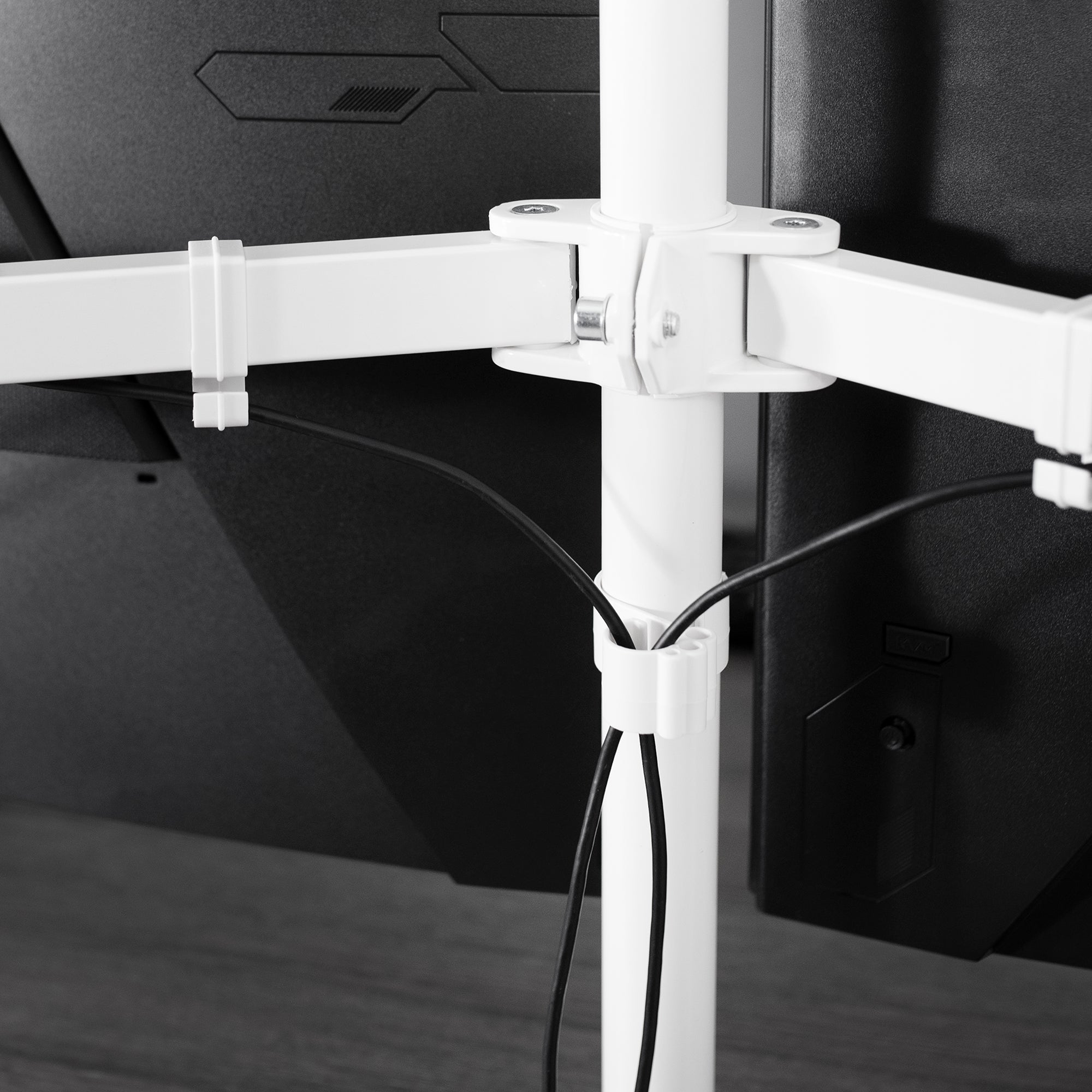 4" Cable Clip Kit for Monitor Stand with allen wrench storage