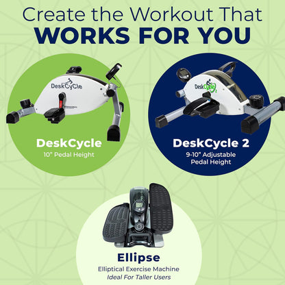 Adjustable Under Desk Bike Pedal Exerciser