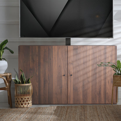 Walnut TV Lift Cabinet for 32" to 55" TVs