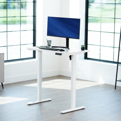 1B Split Top Series - Single Motor Electric Desk with Push Button Memory Controller