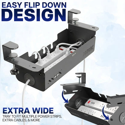Flip Open Clamp-on Cable Management Box