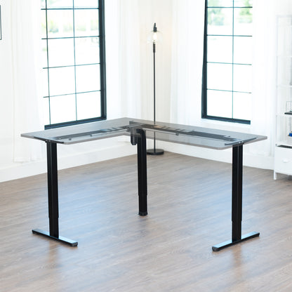 E3 Series - Corner Electric Single Motor Desk Frame