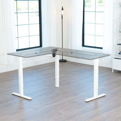 E3 Series - Corner Electric Single Motor Desk Frame