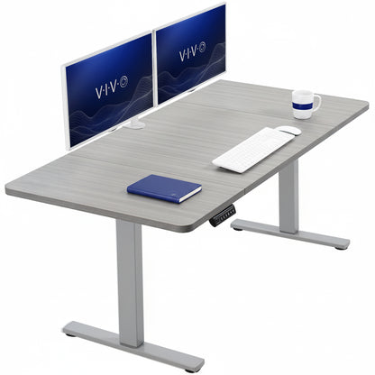 Single Motor Electric Desk with Push Button Memory Controller