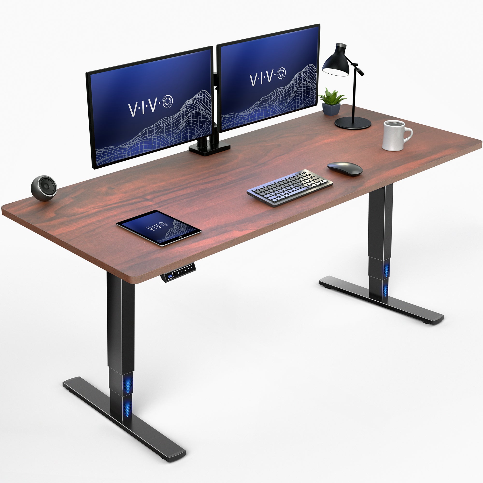 2E Series - 71" x 30" Electric Desk with Touch Screen Memory Controller