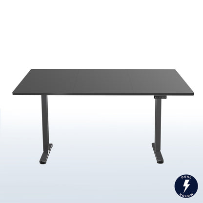71 x 36 inch dual motor electric desk featuring smart controller height adjustment with memory settings