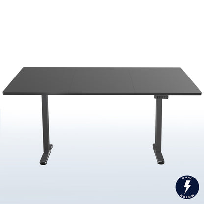 83 x 30 inch dual motor electric desk featuring smart controller height adjustment with memory settings