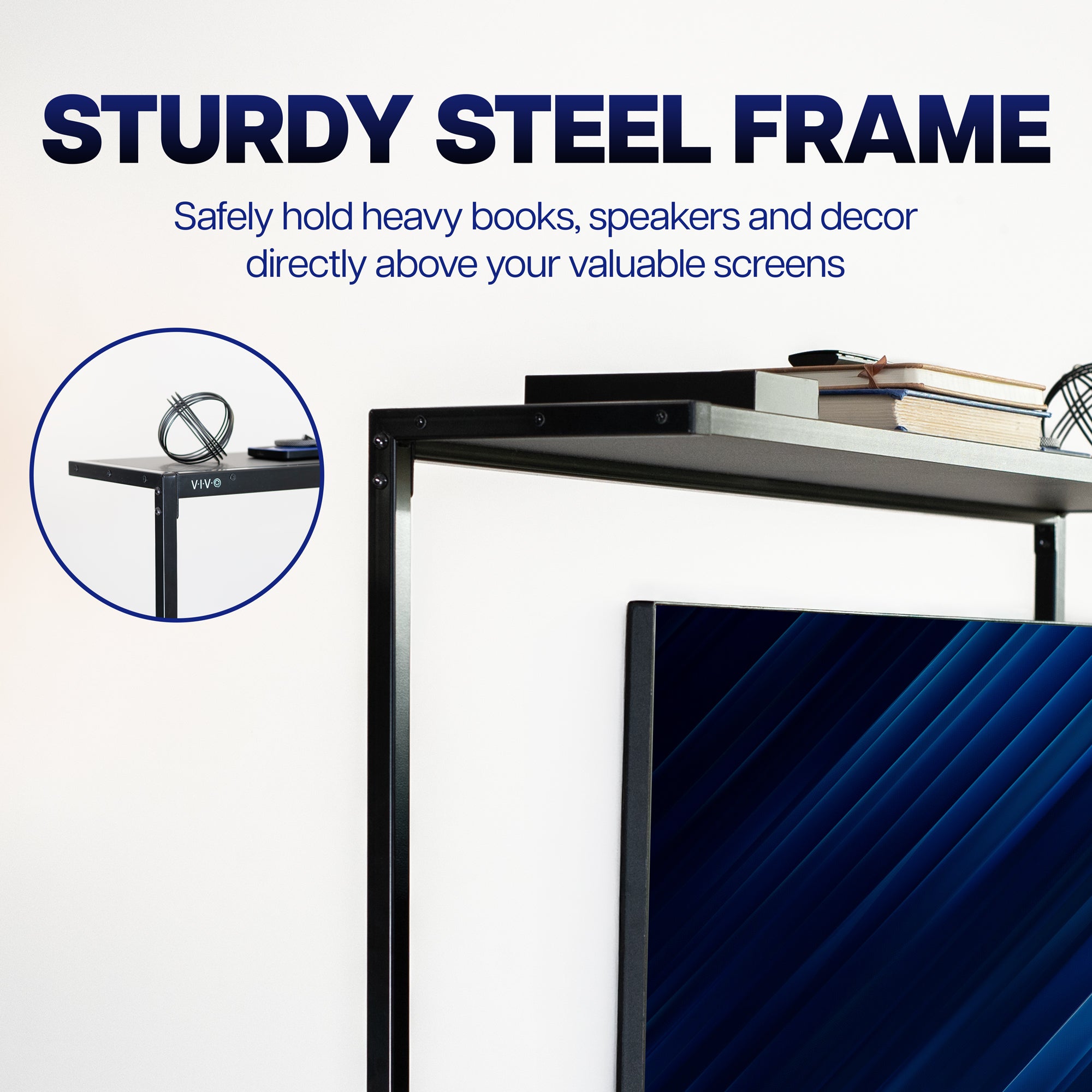 38” Clamp-on Overhead Shelf