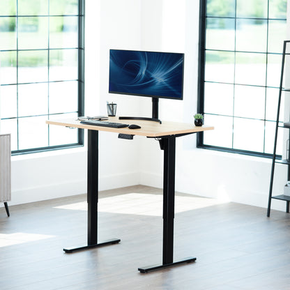 Sturdy desk tabletop for sit or stand electric or manual desk frames.