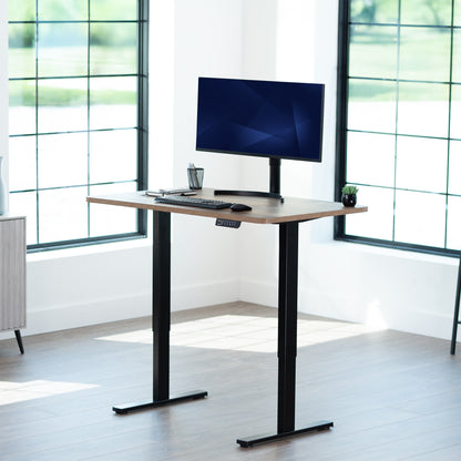 Sturdy desk tabletop for sit or stand electric or manual desk frames.