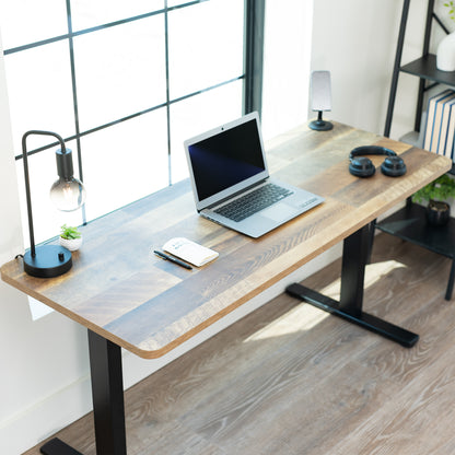 Sturdy desk tabletop for sit or stand electric or manual desk frames.