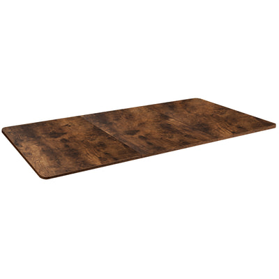 Compatible with both manual and electric frames measuring 51” to 70” in length, this vintage, rustic extra-wide table top gives you options!