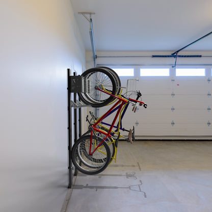 Life Finds by VIVO Vertical Wall Mounted Bike Rack with Mechanical Lift