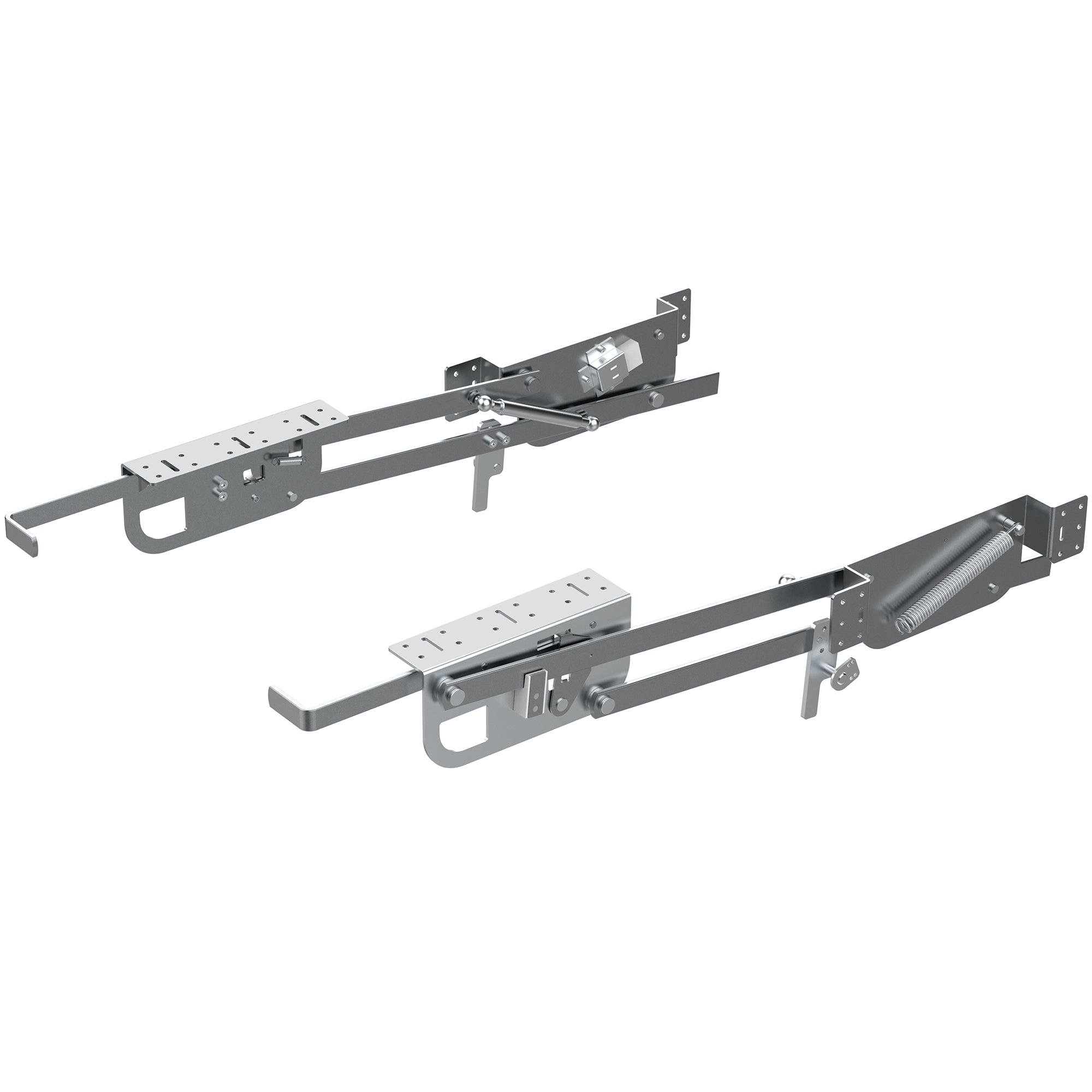 Kitchen appliance lifting brackets for compatible cabinets to save space and allow convenient access and storage for your appliances. (shelf/platform surface not included)