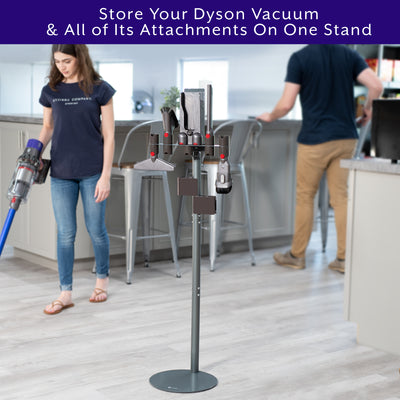 Floor Stand for Dyson Handhelds V6, V7, V8, V10, V11, V12, V15, No Drill Vacuum Stand, Docking Station, Accessory Mount