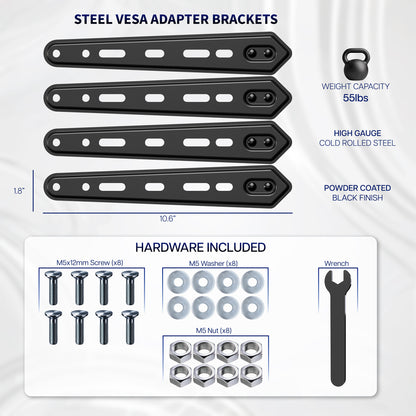 VESA LCD Screen Adapter 75x75 & 100x100 to (100x200-400x400)