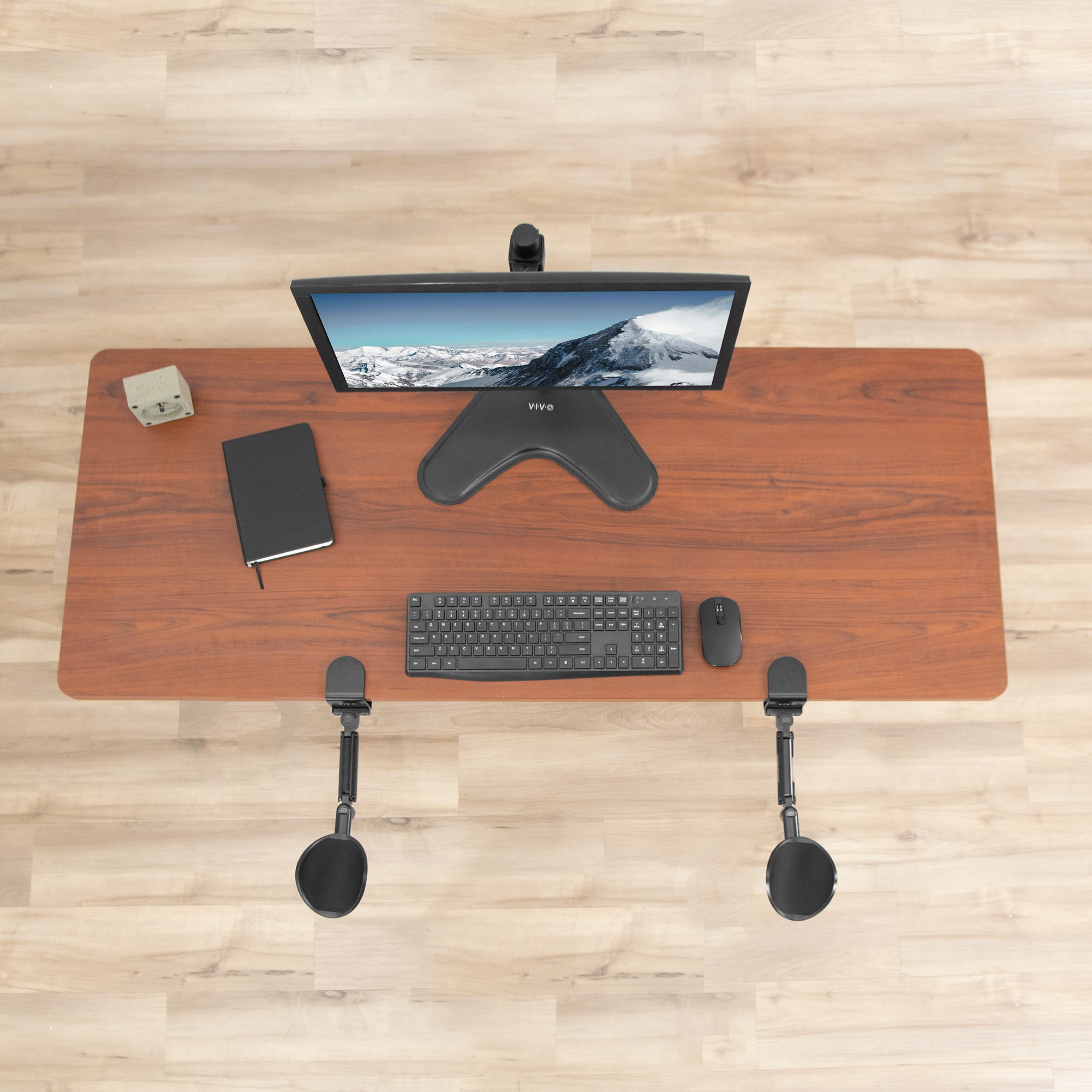 Clamp-on Rotating Arm Rest for Office Desks