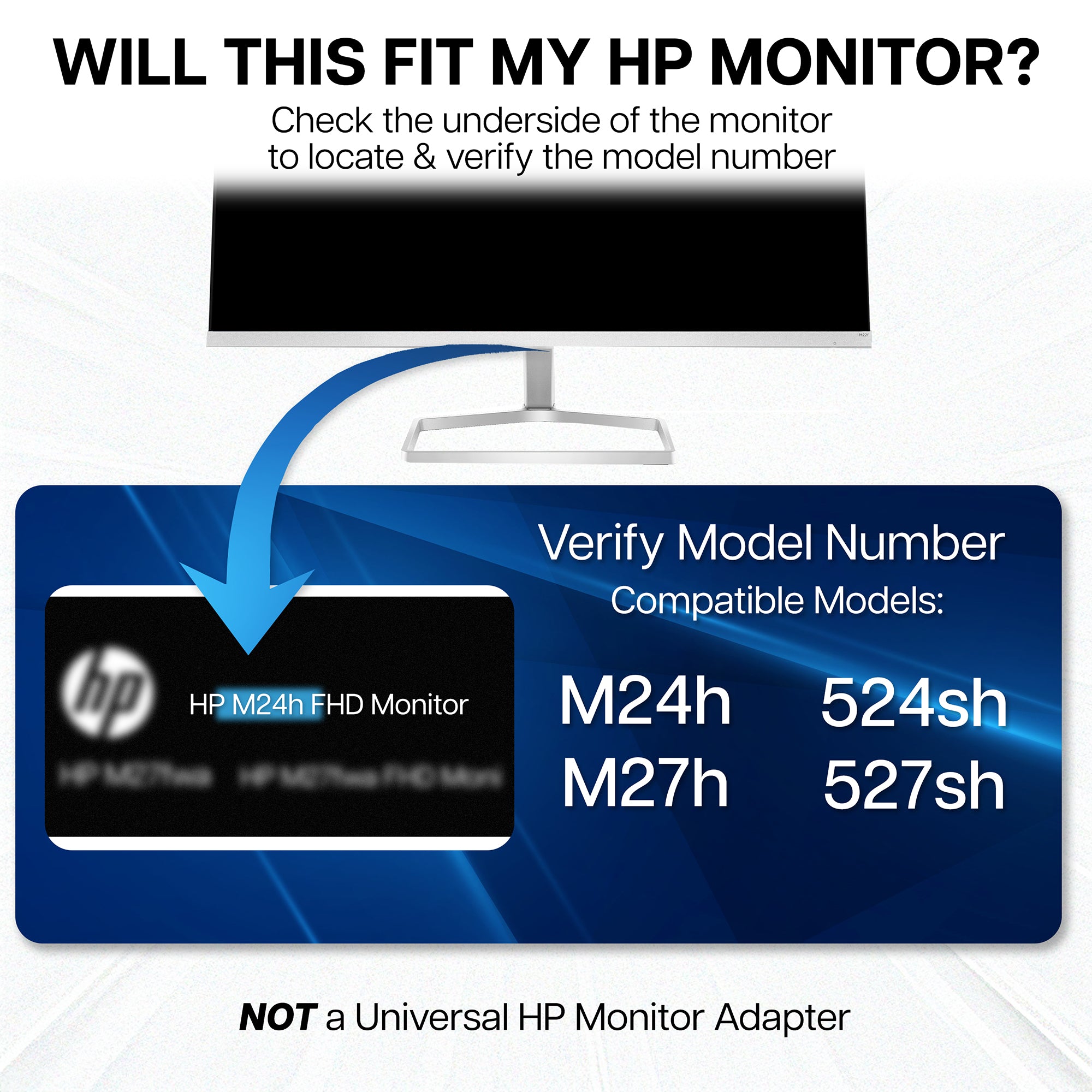 Compatibility for the VESA Adapter for Compatible HP Monitors