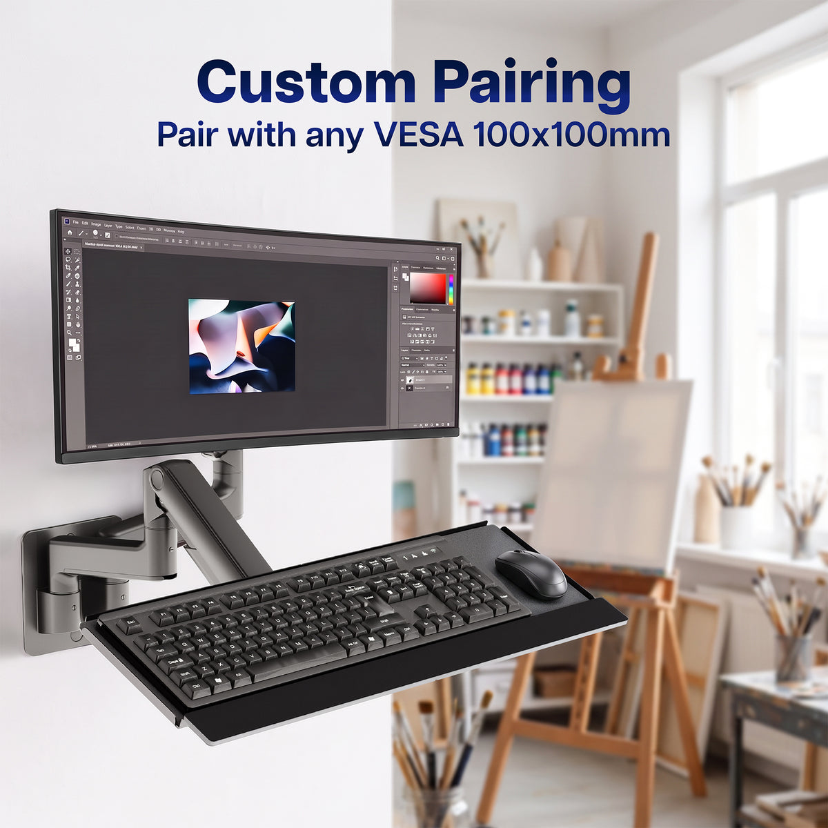 VESA Mounted Keyboard Tray