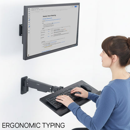 Pneumatic Wall Mounted Keyboard Tray
