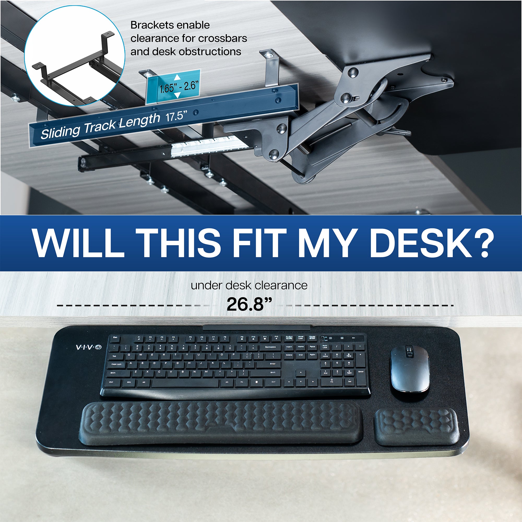 Premium Under Desk Keyboard Tray