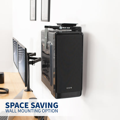 Under Desk PC Mount with Spacer Bracket