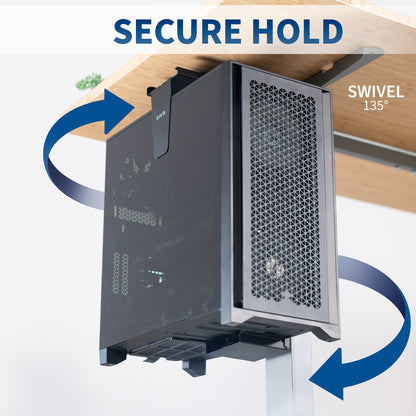 Under Desk and Wall Large PC Mount