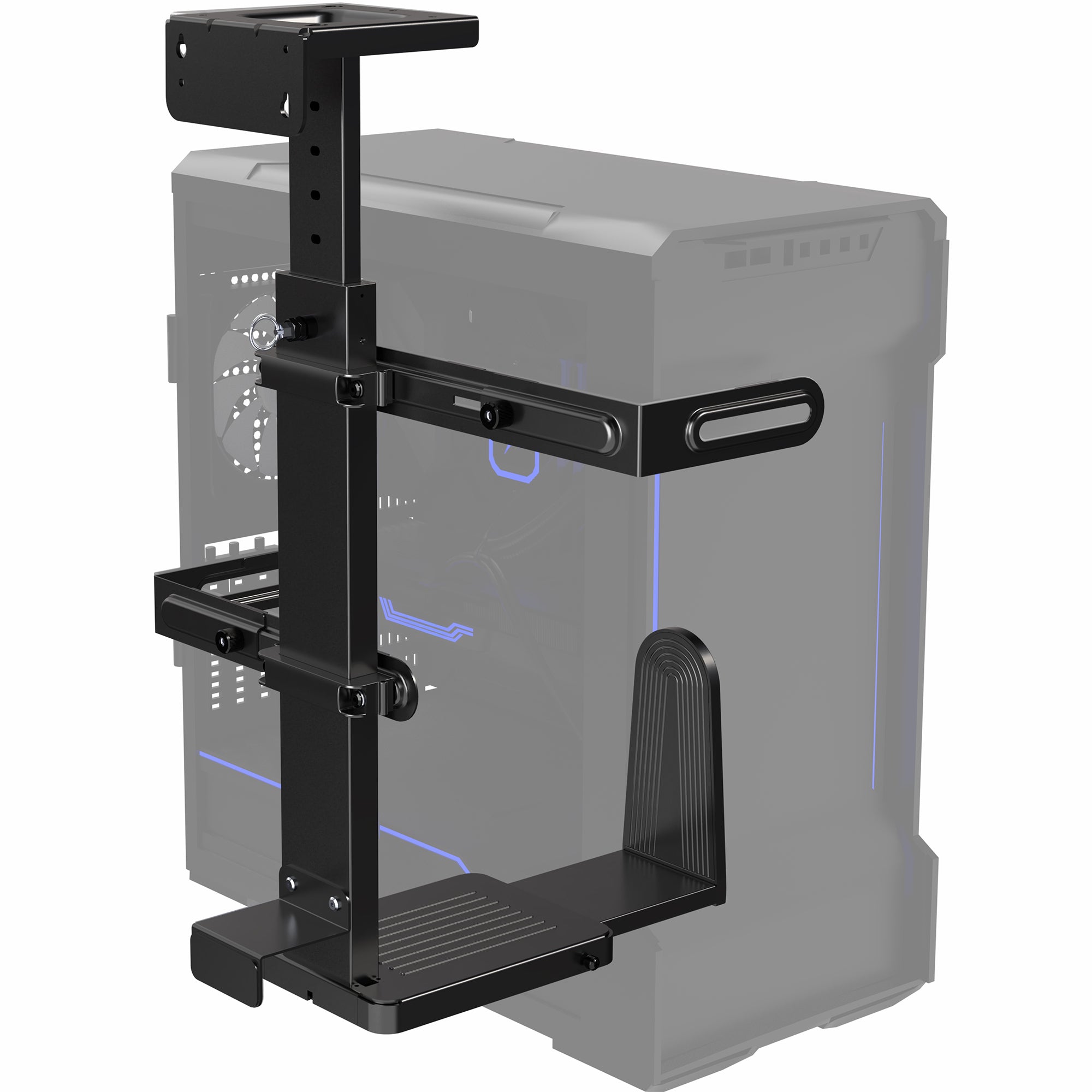 Large Under Desk and Wall PC Mount