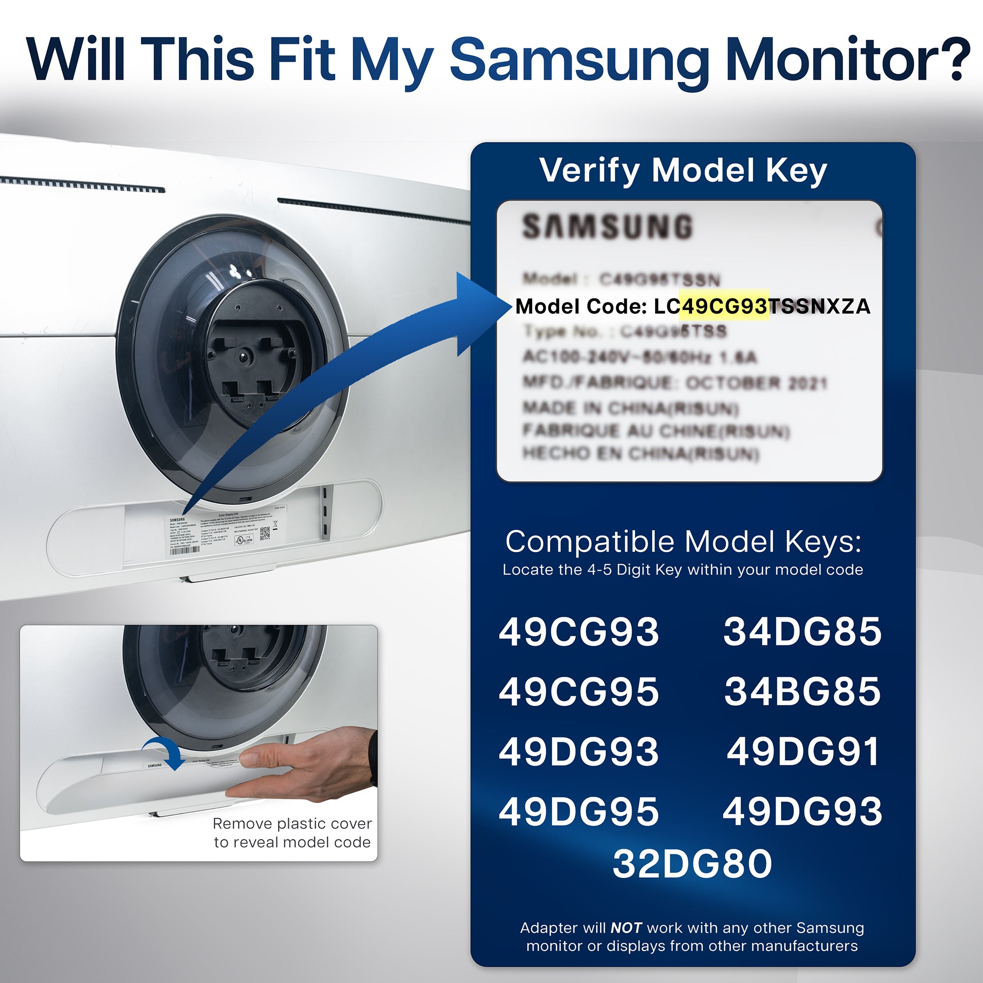 Comparison of monitor mount styles with a focus on Samsung monitors.